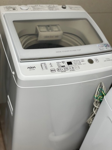 送料・設置込み可　洗濯機　7kg AQUA 2022年【分解クリーニング済み】
