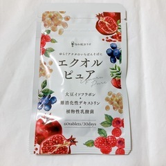 【新品】エクオルピュア サプリ イソフラボン 乳酸菌 大豆イソフ...