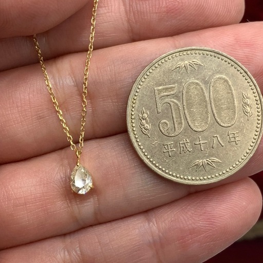 K18 ダイヤモンド　ネックレス　1.3g 約40cm 0.48ct