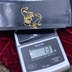 K18 ダイヤモンド　ネックレス　1.3g 約40cm 0.48ctの画像