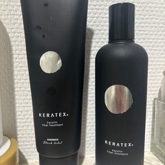 【残量1/2】ハホニコ ケラテック ス ファイバー シャンプー 300ml＆ファイバー トリートメント 250g お試しセット ヘアパック メンテケア ダメージケア の画像