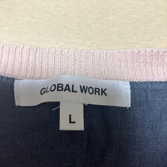 GLOBAL WORK  カーディガン　ピンク　ハートの画像