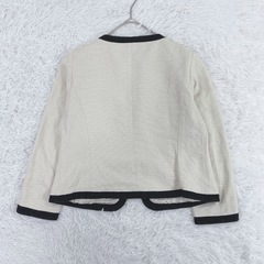 【美品】Té chichi♡テチチ ノーカラージャケット M バイカラー 大人キチンと感の画像