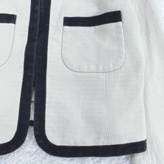 【美品】Té chichi♡テチチ ノーカラージャケット M バイカラー 大人キチンと感の画像