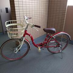 子供用自転車(赤色)　サイズ２２