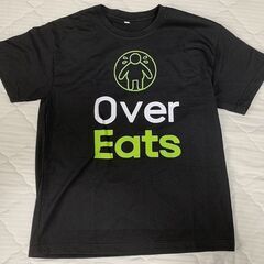 【新品】おもしろTシャツOver Eats XL ブラックの画像