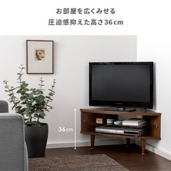 4月26日受取迄！【美品】TV台（コーナー）ホワイトの画像