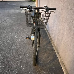 キッズ 24インチ 自転車 ブラックの画像
