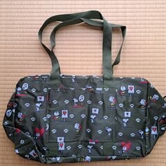 スヌーピー柄 ボストンバッグ 中型の画像