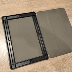 🔴 スタンド機能付き 開閉式三つ折薄型スタンドケース PUレザー 2021 モデルFire HD10 カバー　 - ブラックの画像