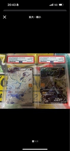 ポケモンカード レシラム、ゼクロムPSA 10