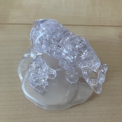 ポーラーベア親子のクリスタルパズルの画像