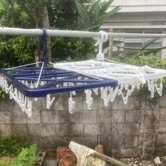 タコ足洗濯物干し