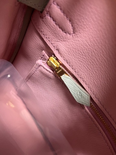 オーストリッチ デザイン バング オーダーメイド 裏地タッチ/桜ピンク