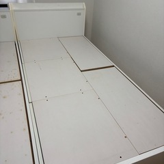 ニトリ　収納付き　シングルベッド　2台　BOX TYPE J-S.SD