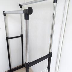 【受け渡し者決定】ハンガーラック　2本連結の画像