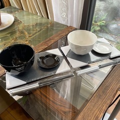 値下げ‼️和食器　ロックなペア丼セット