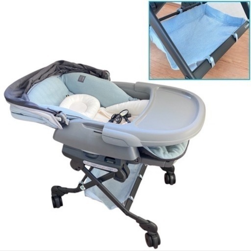 コンビ 電動ハイローチェア ネムリラ AUTO SWING LM ミントグレー