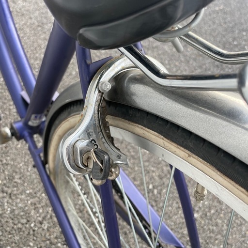 都内/千葉市引取】ママチャリ 27インチ自転車 カゴ/鍵/ライト付