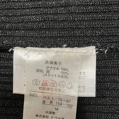 ラメ入りブラックカーディガンジャケットの画像
