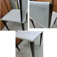 ②AD CORE ダイニングチェア 白 合皮 椅子 レストラン 喫茶店 エーディーコア 札幌 西野店の画像