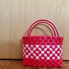 PPバンド カゴバッグ S ⭐︎訳あり割引中⭐︎　ハンドメイド　