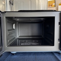 【超美品‼️】ゼピール 2023年製 16Lオーブンレンジ フラット庫内 角皿付き ブラック♪の画像