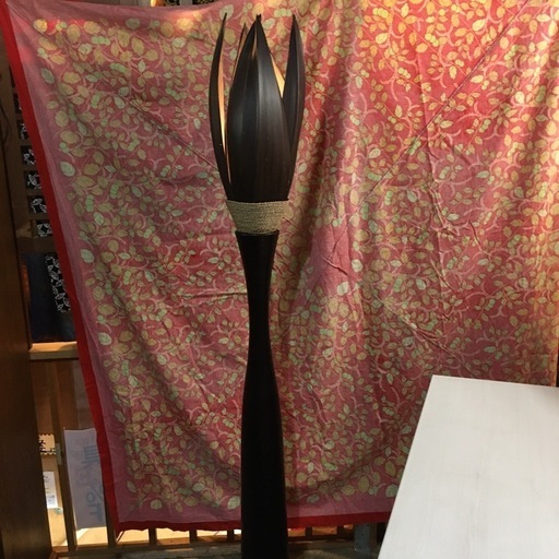 バリ島？花形スタンドランプ【F00904】