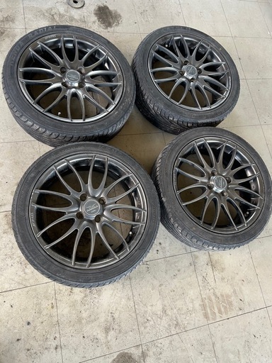 最新値下げ軽四 16インチ WORK製ホイール　溝有りタイヤ付4本セット 16×5.5J