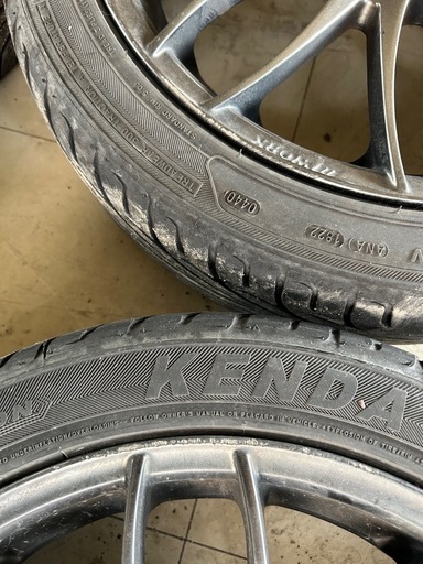 最新値下げ軽四 16インチ WORK製ホイール　溝有りタイヤ付4本セット 16×5.5J