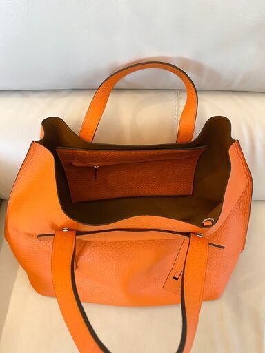 FURLA オレンジ レザートートバッグ (jin6) 吉祥寺のバッグ FURLA オレンジ レザートートバッグ (jin6) 吉祥寺のバッグ