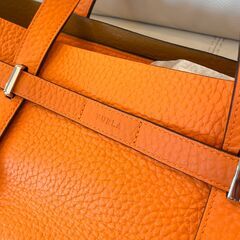 FURLA オレンジ レザートートバッグ (jin6) 吉祥寺のバッグ FURLA オレンジ レザートートバッグ (jin6) 吉祥寺のバッグ