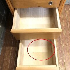 stp-3115　電話台　引出収納付き　ブラウン　木製　TEL台　コンセント付　花台　鉢台　飾り棚　ラック　シェルフ　棚　スリム　こげ茶　リビングの画像