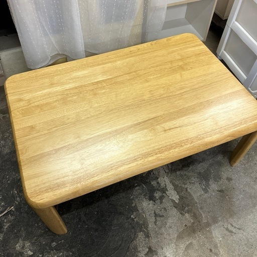 北海道民芸家具 HM410 座卓 折りたたみ式 ローテーブル 再塗装済