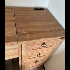 4月27日処分　ドレッサー　鏡台　引き出し付きの画像