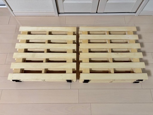 ニトリ 木製 折りたたみ式すのこベッド シングルサイズ (OK824C