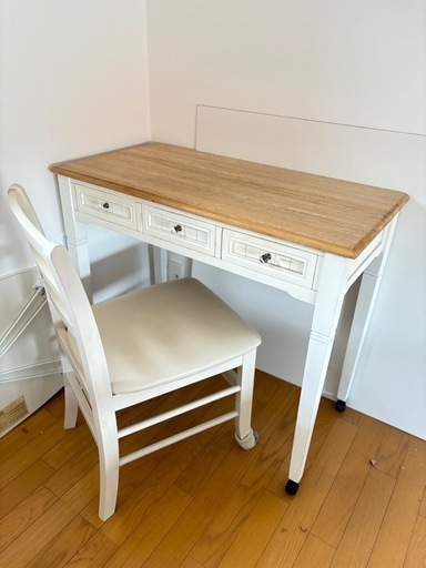 北欧テーブル、デスク椅子セット、化粧台