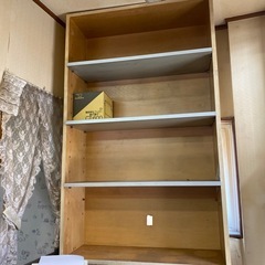 無料でさしあげます　四段木製収納棚