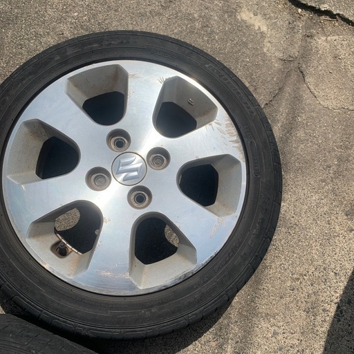 165/55R14 スズキ純正アルミ中古品４本