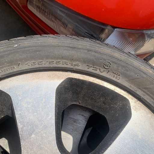 165/55R14スズキ純正アルミホイール中古品４本