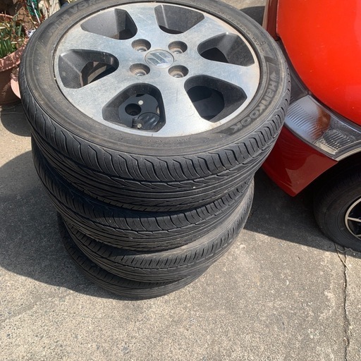 165/55R14スズキ純正アルミホイール中古品４本
