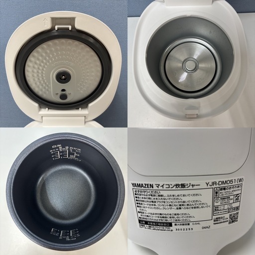 I300 ? 2023年製の美品♪ YAMAZEN 炊飯ジャー 3.0合炊き ⭐ 動作確認済 ⭐ クリーニング済