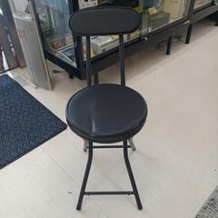 ★ジモティー割あり★折畳パイプチェア背付　BK　高さ(H)73cm× 幅(W)30.5cm× 奥行(D)47cmの画像