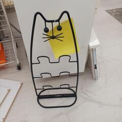 ★ジモティー割あり★猫ちゃんスリッパラック　BK　高さ(H)--cm× 幅(W)--cm× 奥行(D)--cmの画像