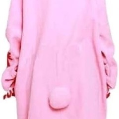 新品未使用クマ耳付きのピンクのオーバーサイズルームウェアLセイズの画像
