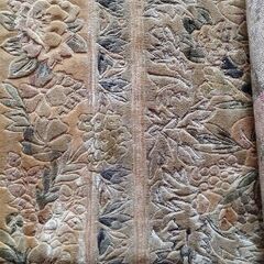 シルク緞通絨毯、中古の画像