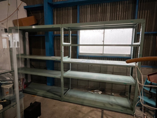 ✨倉庫整理などに✨スチールラック　　グリーン