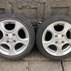 【値下げ】スズキ純正アルミ　１４インチ  PCD100  4.5J  オフセット50の画像