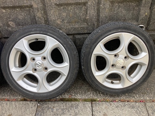 【値下げ】スズキ純正アルミ　１４インチ  PCD100  4.5J  オフセット50