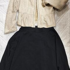 【レンタル】入学式　ジャケット　スカート　ベージュ　式服　礼服　...